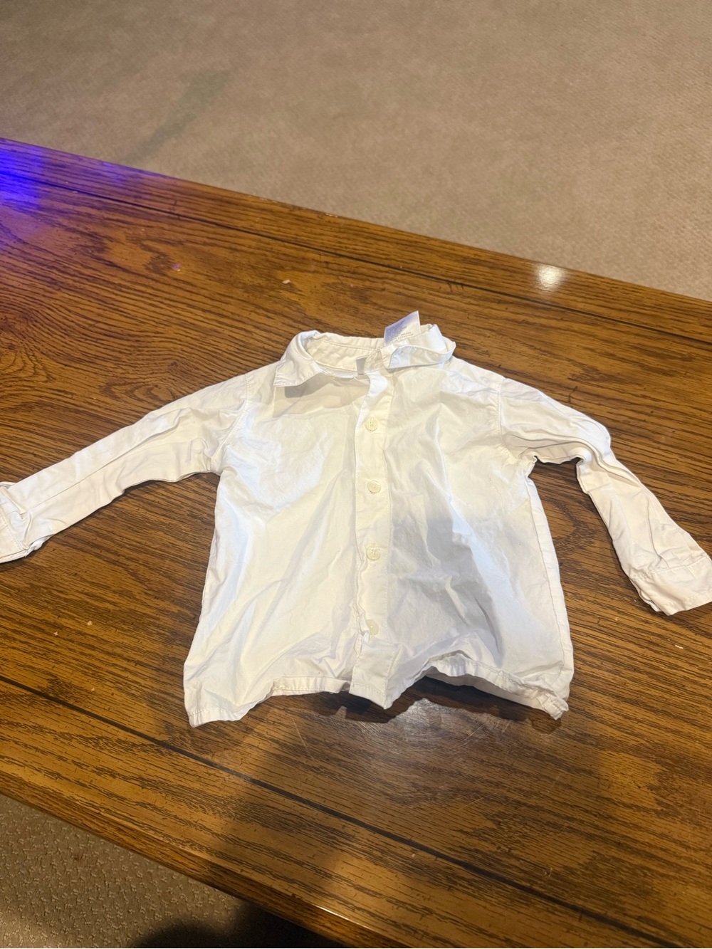6 for $10 Classic White Long-Sleeve Button-Up Shirt for Kids